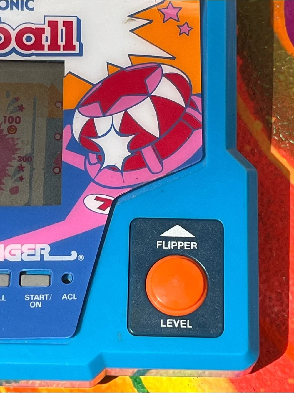 Tiger Electronic 1987 vintage Pinball Handheld Game - Blue